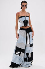 DECONSTRUCTED MASTERPIECE WIDE LEG PANT