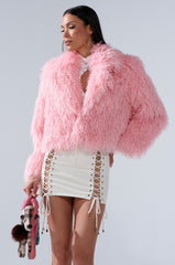 DIVINE FEMININE FAUX FUR COAT