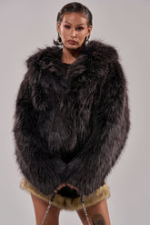 DUSK TIL DAWN FAUX FUR COAT
