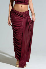 ALL OF THE GLAMOUR SLINKY MAXI SKIRT