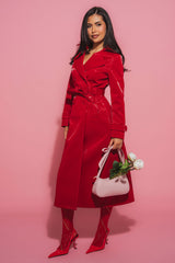 DOZEN ROSES LIQUID VELVET TRENCH