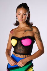 CARNIVALE TULLE DETAIL TUBE BRA