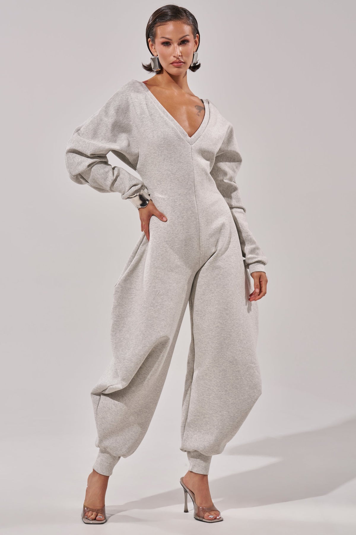 COMFY COZY SWEATSHIRT JUMPSUIT