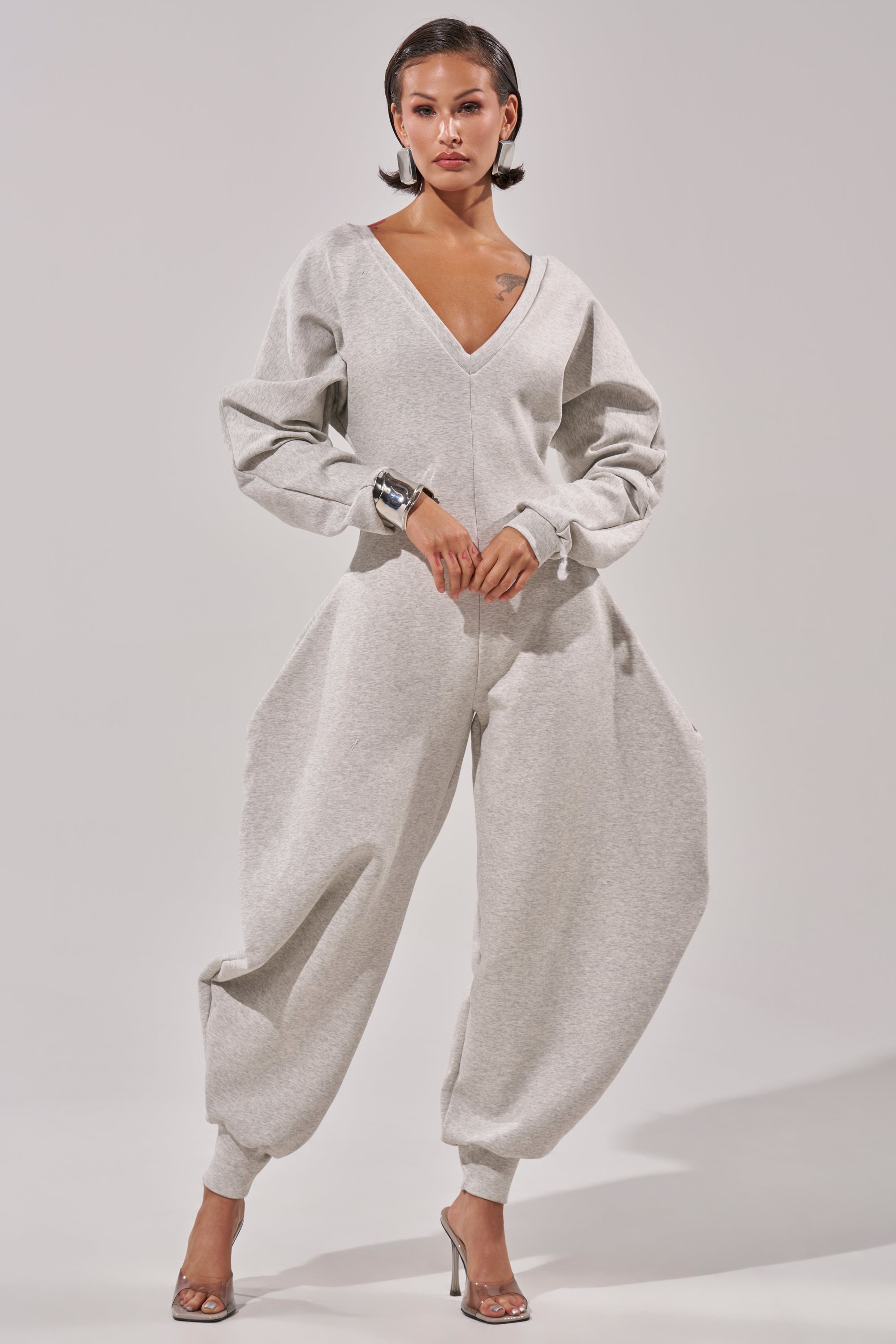 COMFY COZY SWEATSHIRT JUMPSUIT