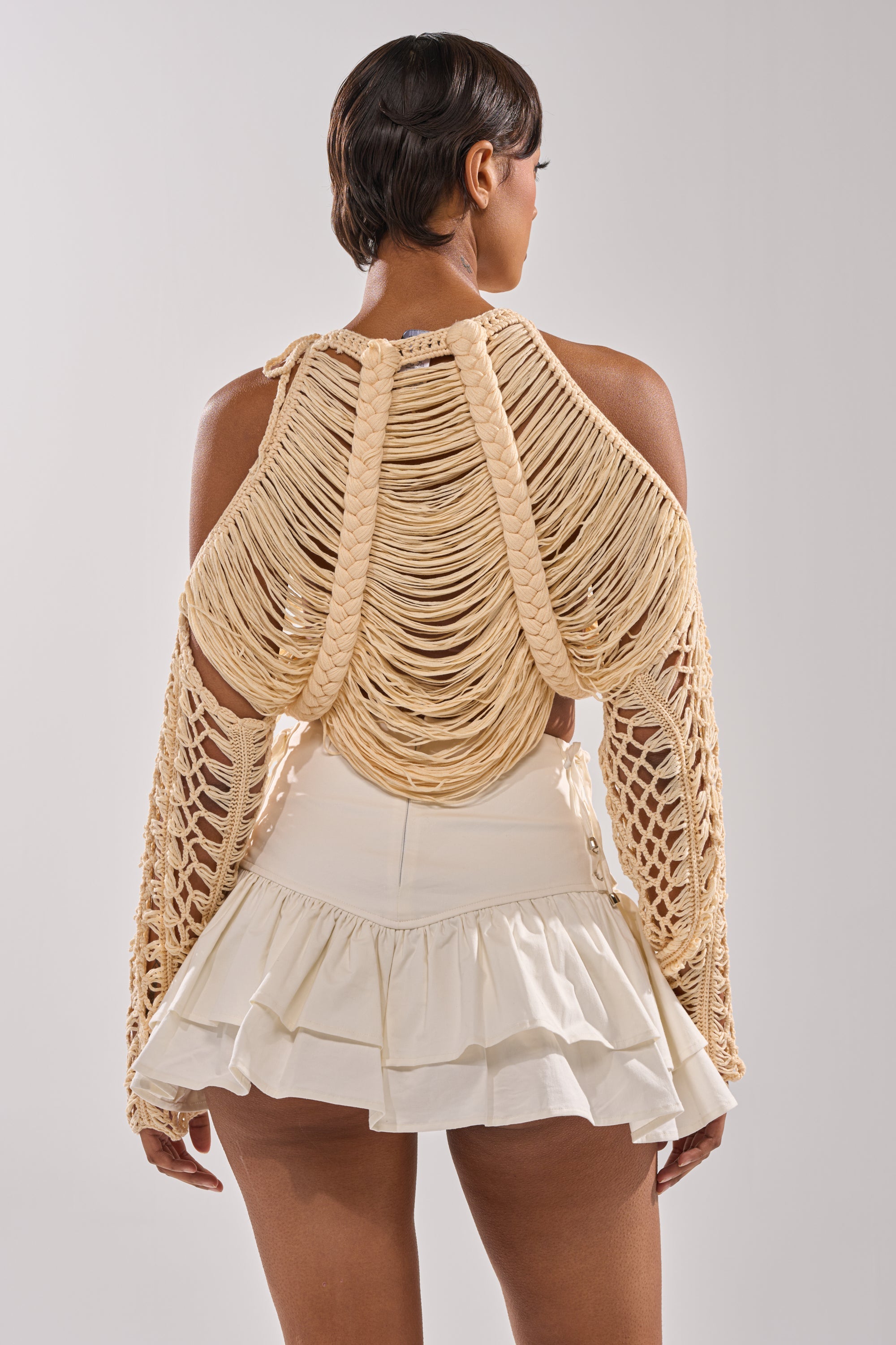 CATCHING FEELING FRINGE SWEATER