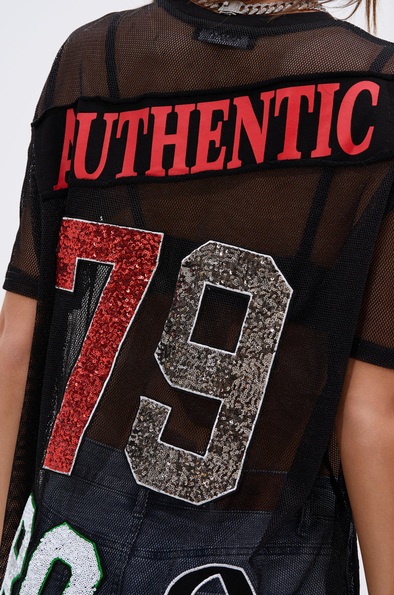 ALL DEM NUMBERS MESH TSHIRT