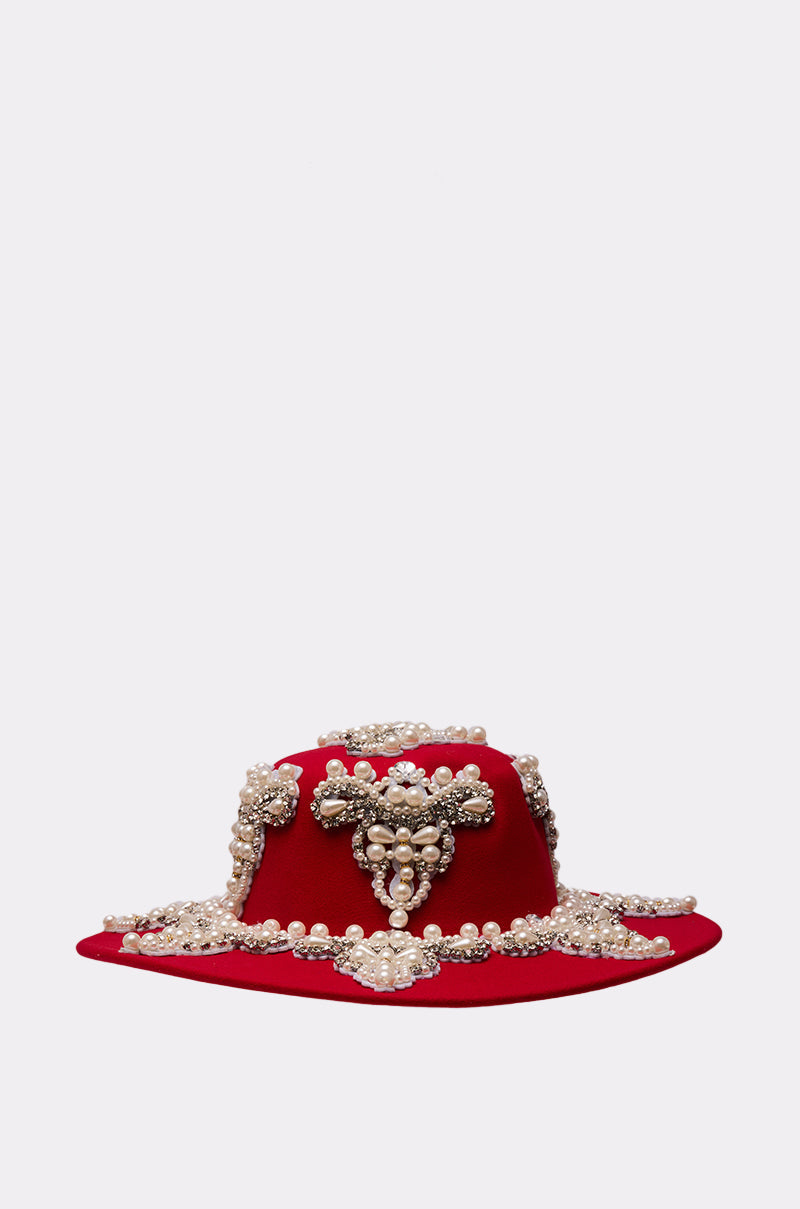 EDITORS PICK APPLIQUE BRIM HAT