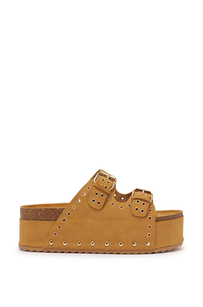 AZALEA WANG ALGEDI TAN PLATFORM SANDAL