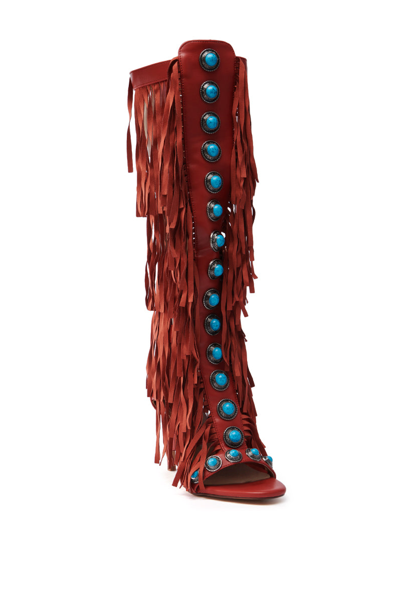 AZALEA WANG AMADEO RED SANDAL