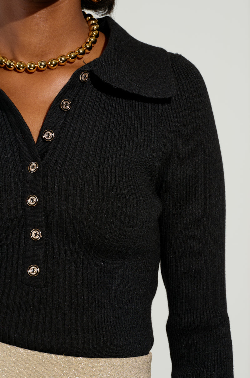 DONT MIND ME SWEATER IN BLACK
