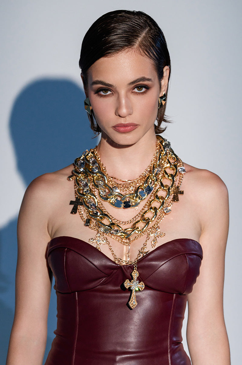 CROSS ME NECKLACE IN GOLD