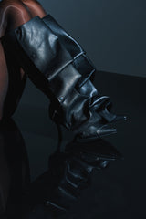 AZALEA WANG IMOGINE BLACK SNAP BOOT
