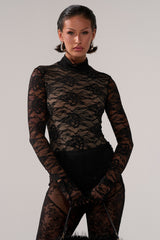 ALL THE ATTENTION LACE GLOVE BODYSUIT