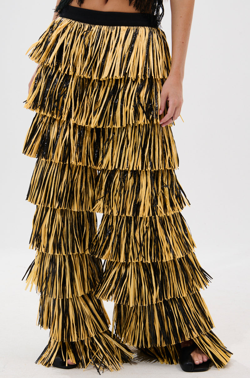 CRAZY FOR YOU STRAW PANTS