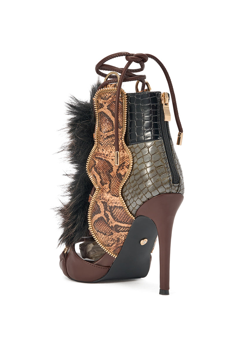 AZALEA WANG SHAINY SNAKE BROWN MULTI