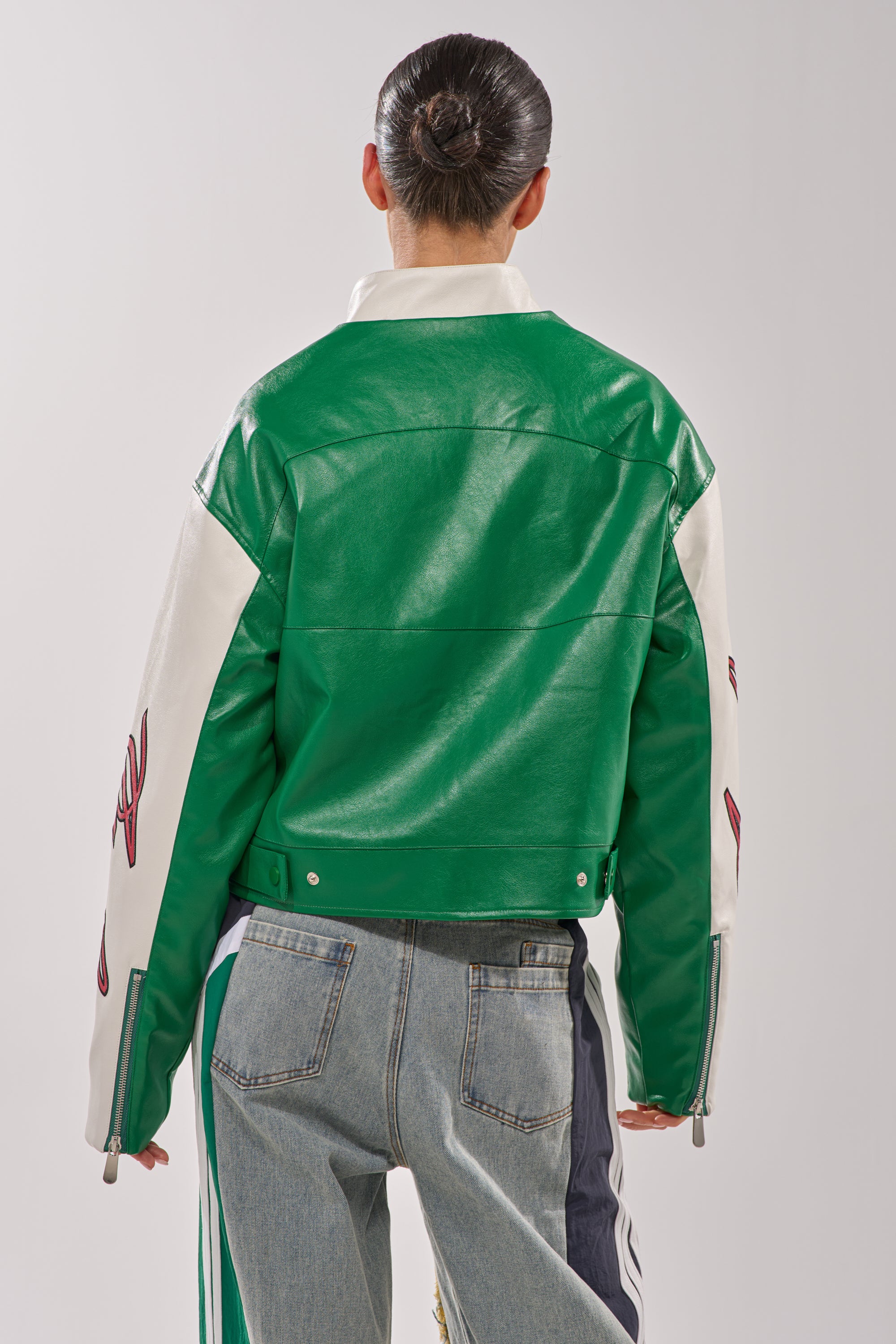CATCHING FLIGHTS EMBROIDERED BOMBER
