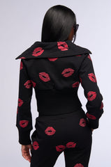 ALL MY KISSES QUARTER ZIP SWEATSHIRT