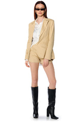 AMMO X AKIRA BIG BOOTY HIGH WAIST SHORT IN KHAKI