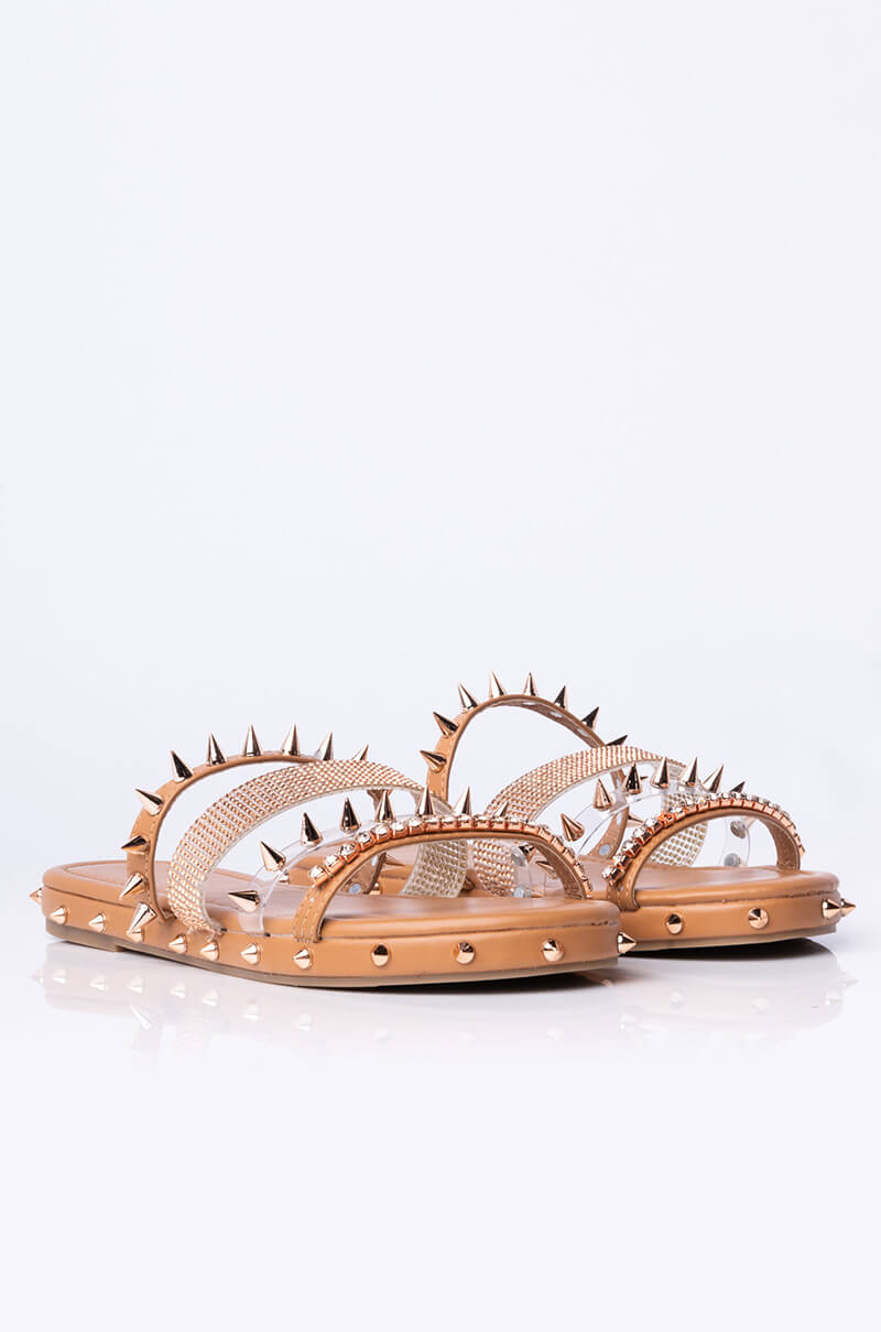 AZALEA WANG BALL SO HARD SLIP ON SANDAL BROWN