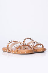 AZALEA WANG BALL SO HARD SLIP ON SANDAL BROWN