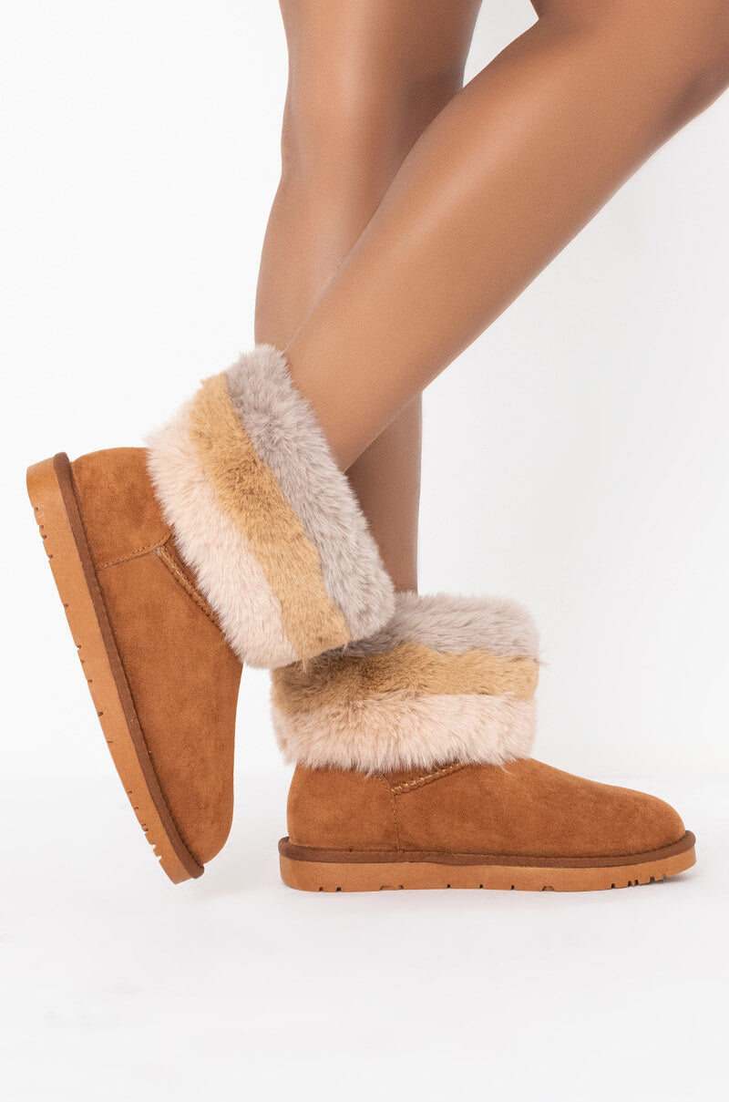 AZALEA WANG STUCK ON YOU FLAT BOOTIE IN BEIGE