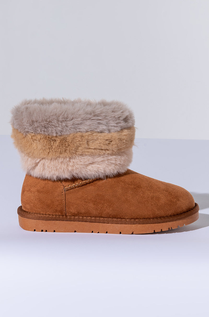 AZALEA WANG STUCK ON YOU FLAT BOOTIE IN BEIGE