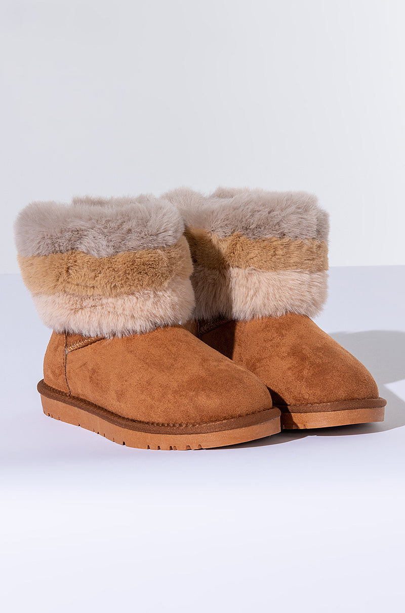 AZALEA WANG STUCK ON YOU FLAT BOOTIE IN BEIGE