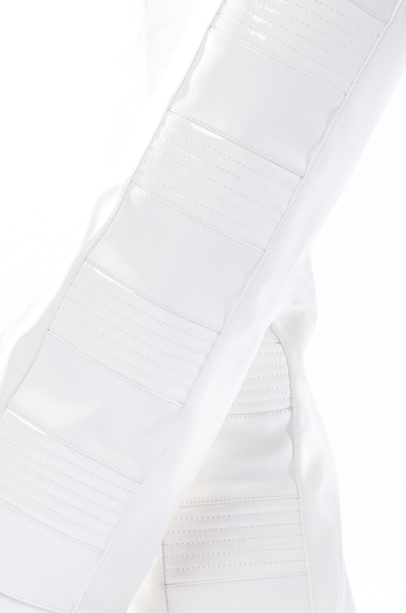 AZALEA WANG LIKE RAIN IN THE SUN WEDGE BOOT IN WHITE