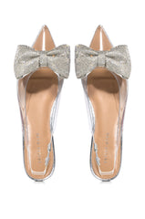 AZALEA WANG LOULOU SILVER AND CLEAR FLAT