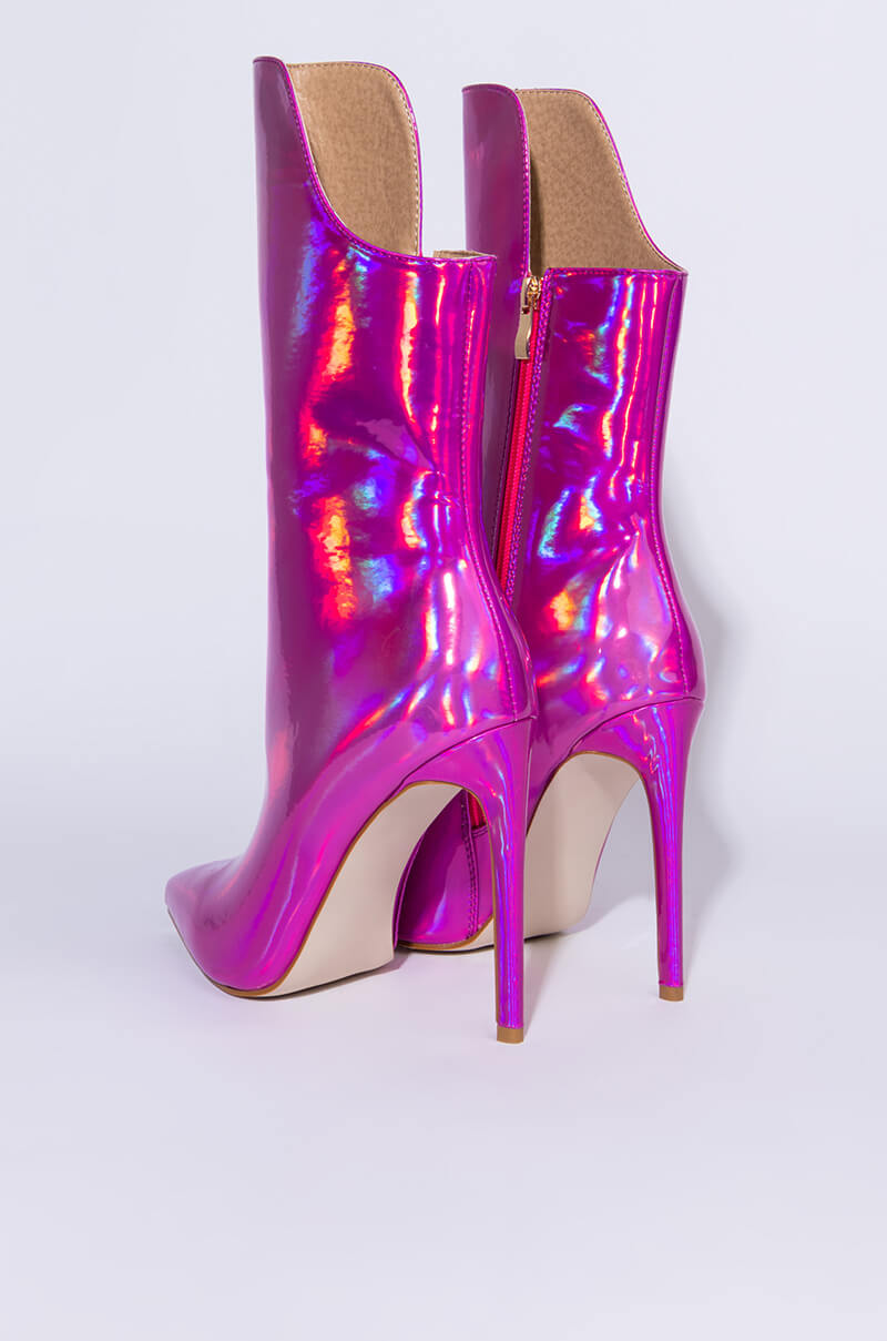 AZALEA WANG MAKE MY HEART SKIP A BEAT STILETTO BOOTIE IN PINK