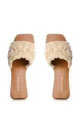AZALEA WANG MARISA SEA SHELL DETAIL SANDAL