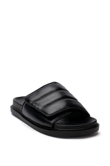 AZALEA WANG NILESH PU SANDAL IN BLACK