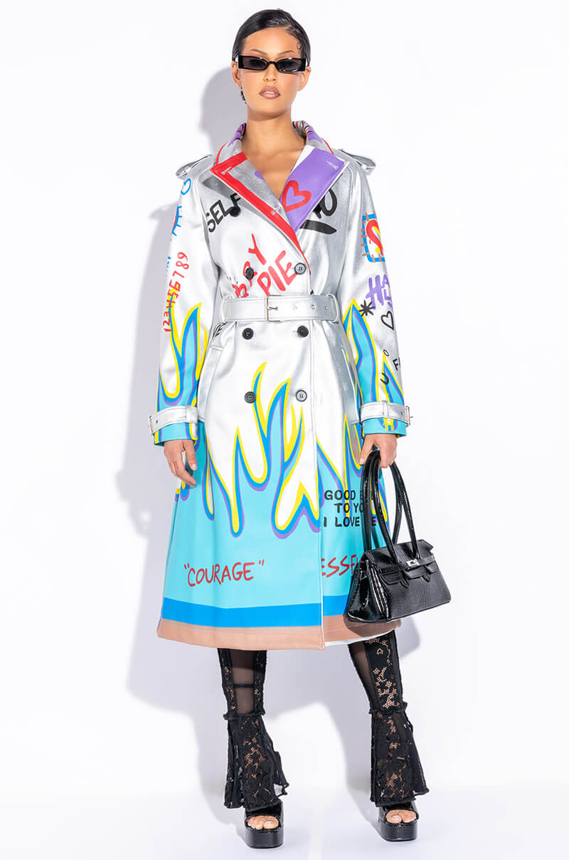 AZALEA WANG PHOENIX RISING MOTO PATCH JACKET