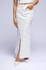 AZURA DENIM MAXI SKIRT