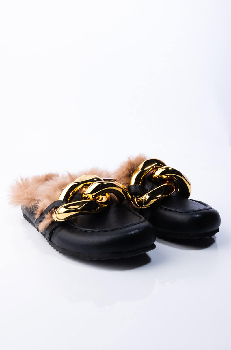 BOSS VIBE FUR LINED LOAFERS