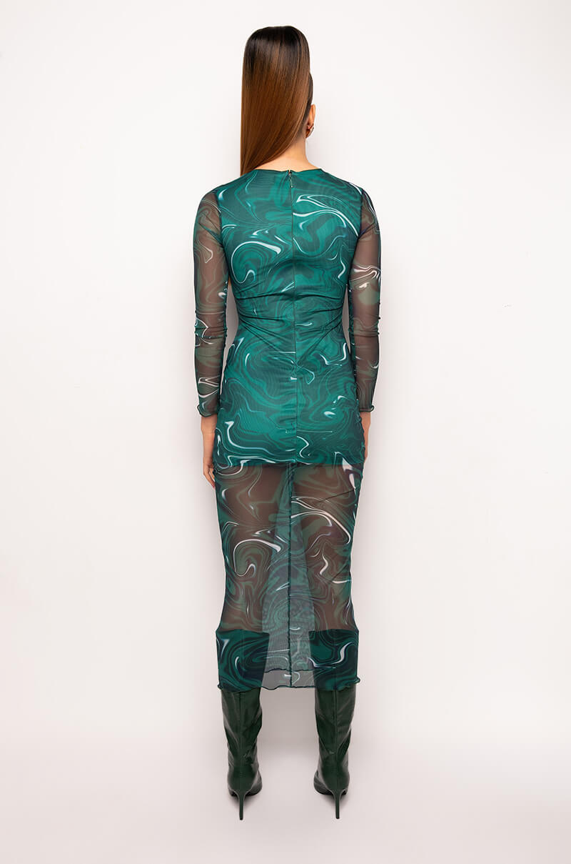 CAN'T RELATE MAXI MESH DRESS