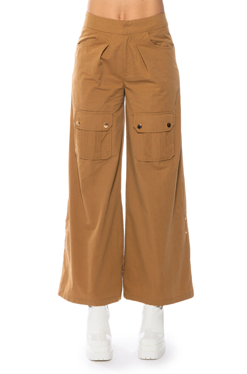 CARGO CHIC WIDE LEG PANTS