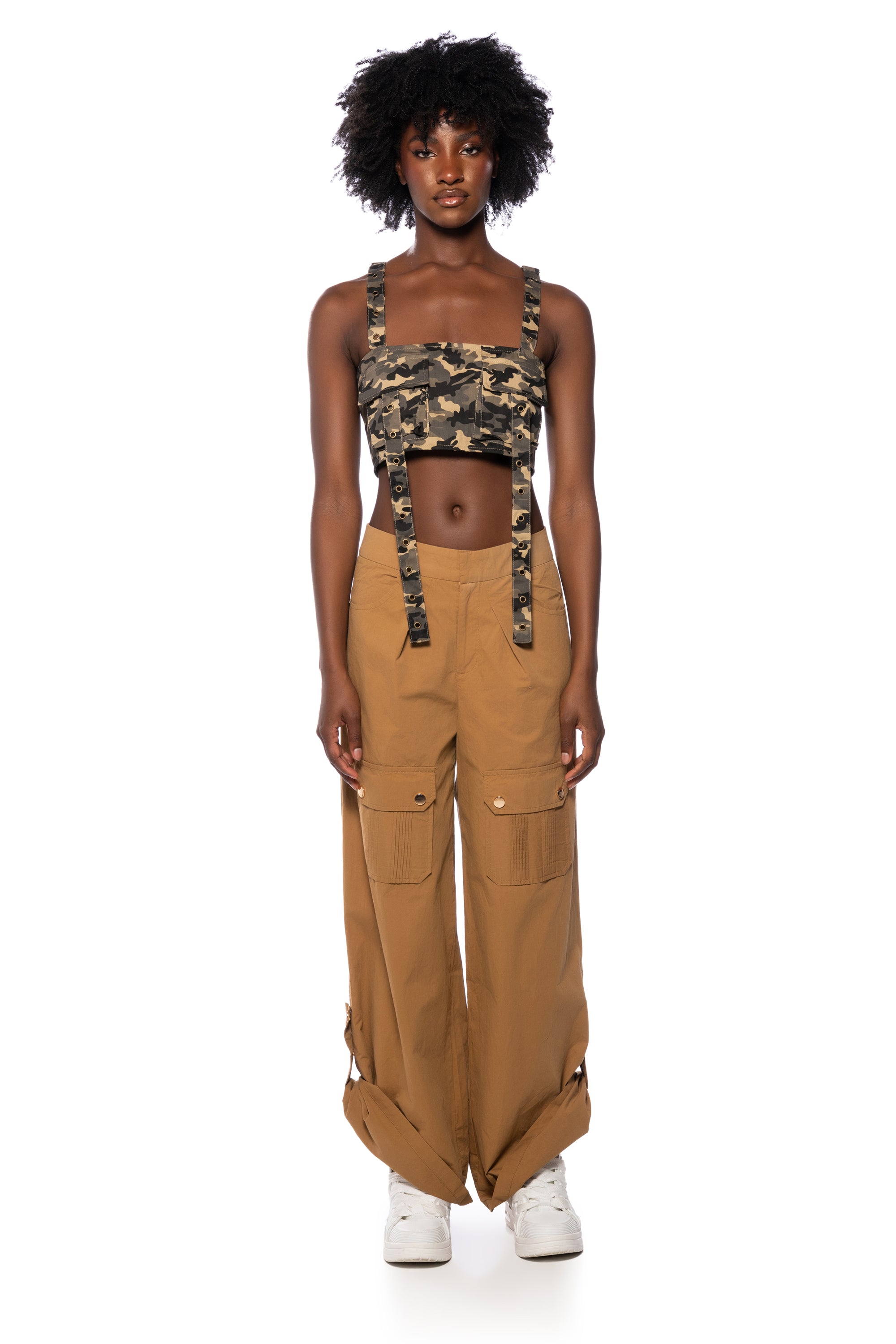 CARGO CHIC WIDE LEG PANTS