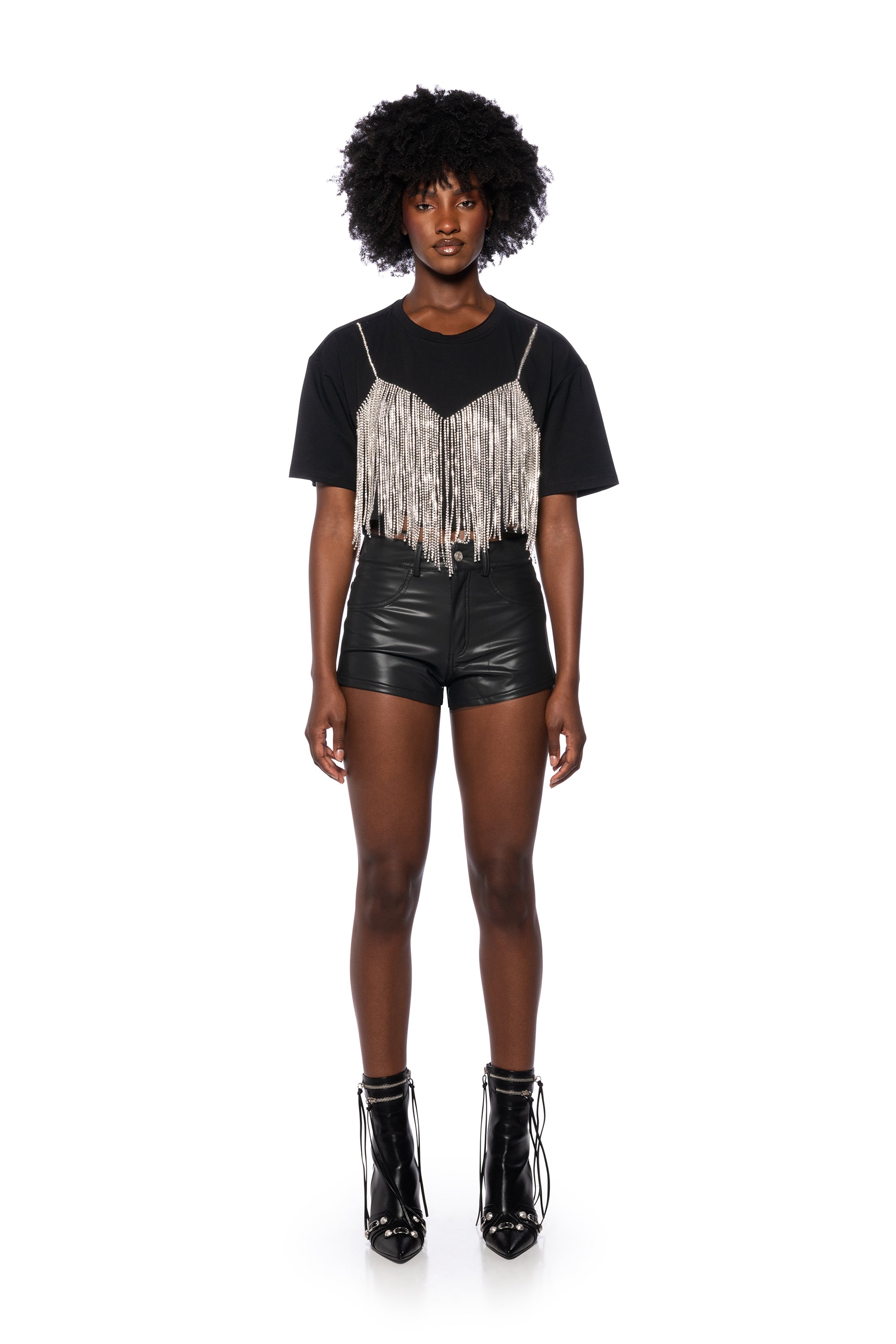 CHROME DANCER RHINESTONE T-SHIRT