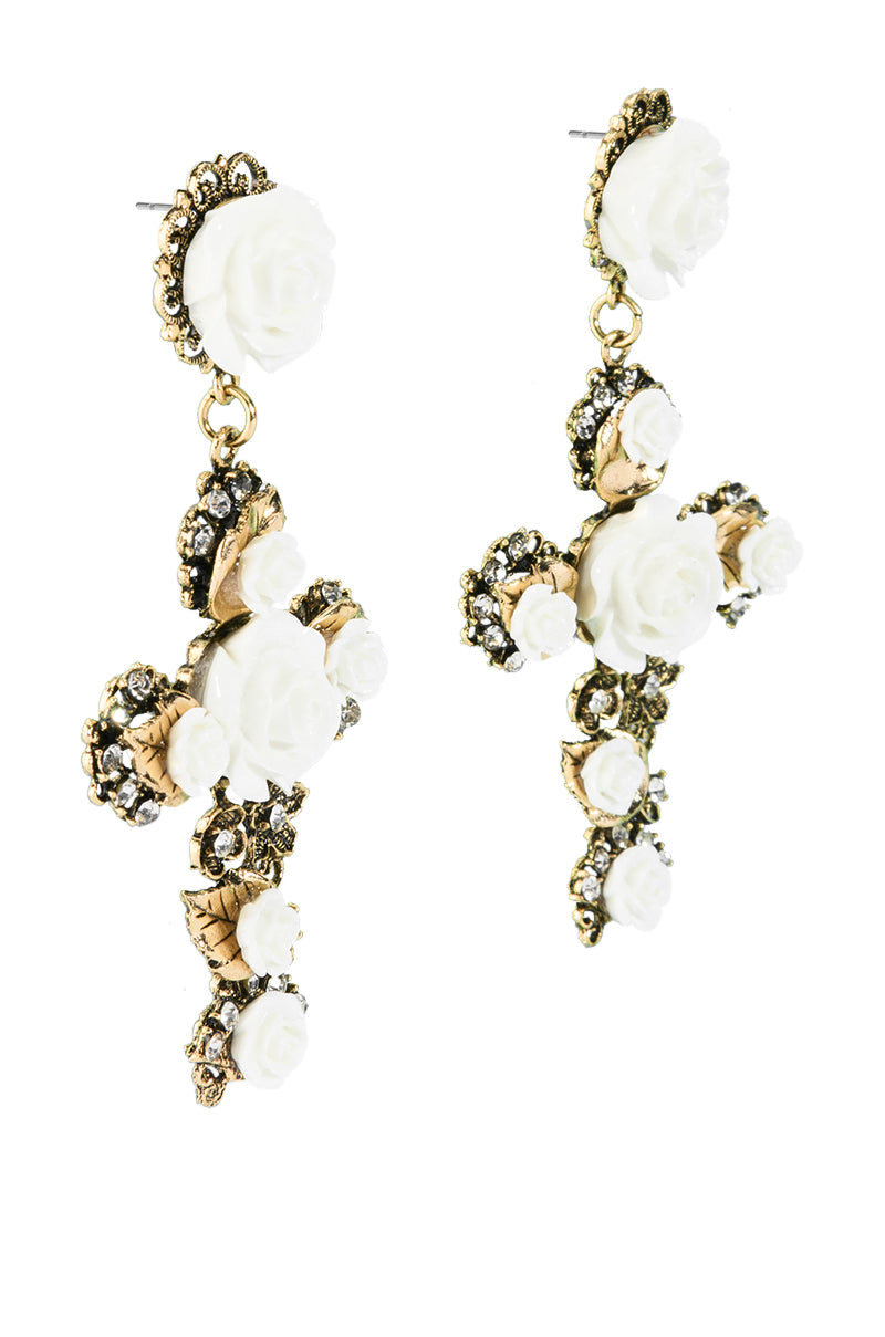 CROSS MY HEART EARRING