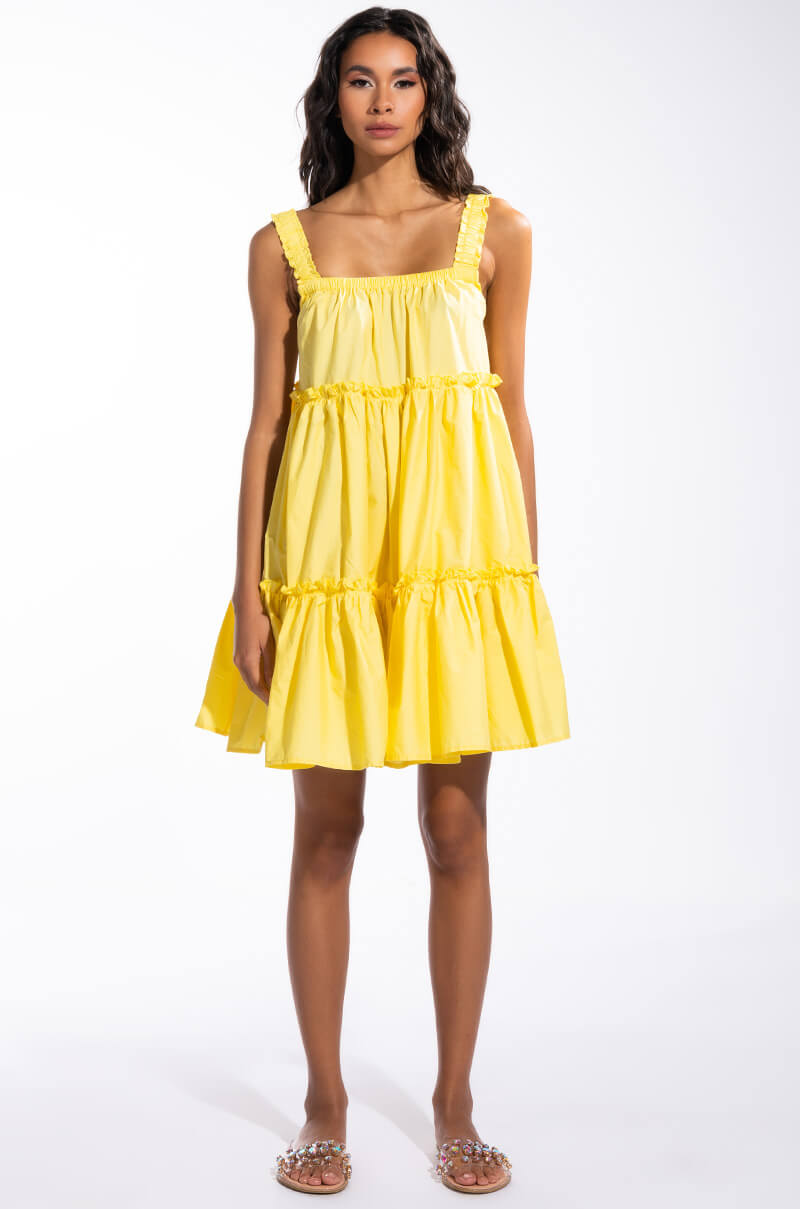 DREAMER RUFFLE MINI DRESS
